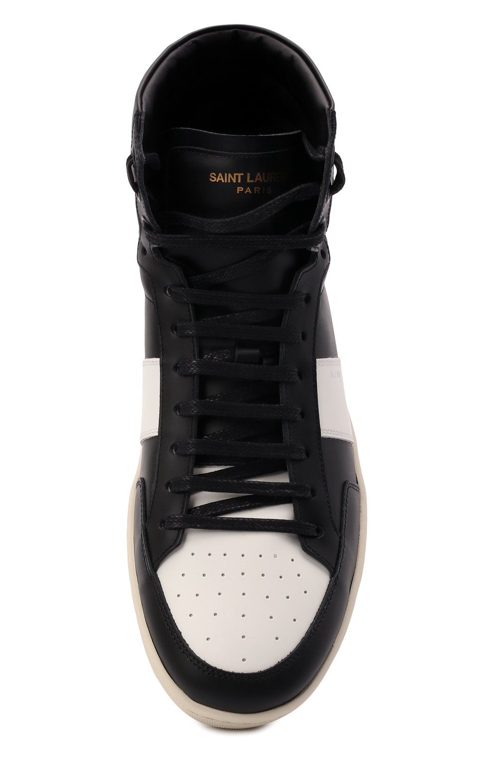 Кожаные кеды court classic sl/10h SAINT LAURENT, арт. 418026/0MP30, фото 6