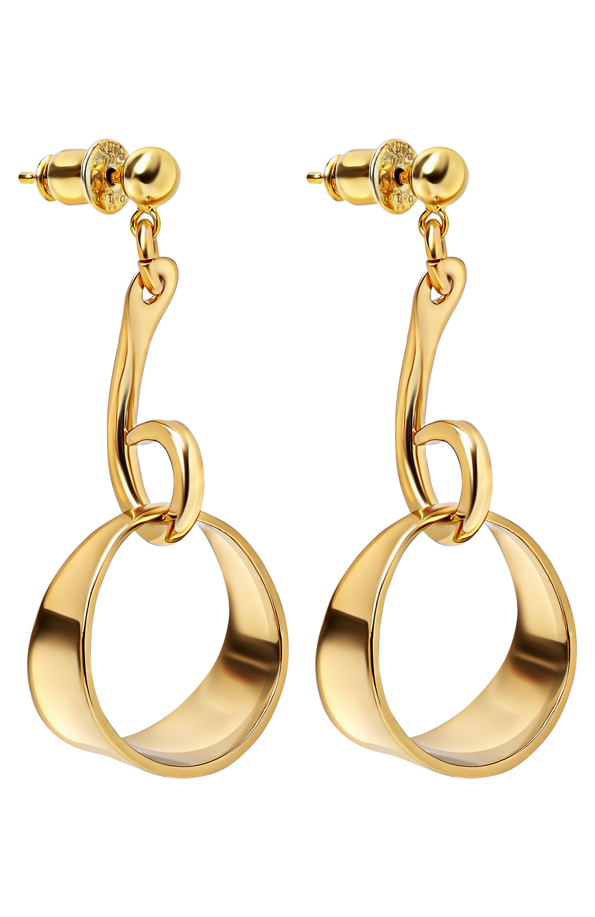 Серьги TOHUM, арт. THM NM CL EA 05 SS/GP/G0LD/M, фото 3