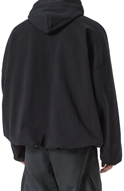 Хлопковое худи VETEMENTS черного цвета по цене 91950 руб., арт. UA66HD640B, фото 4 Хлопковое худи VETEMENTS, арт. UA66HD640B, фото 4