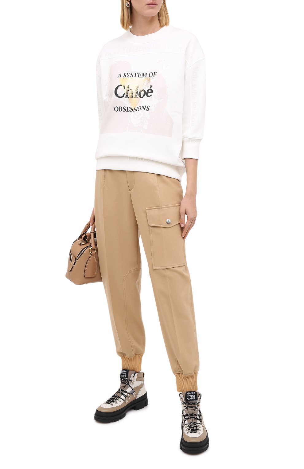 Шерстяные джоггеры CHLOÉ, арт. CHC20APA51161, фото 2