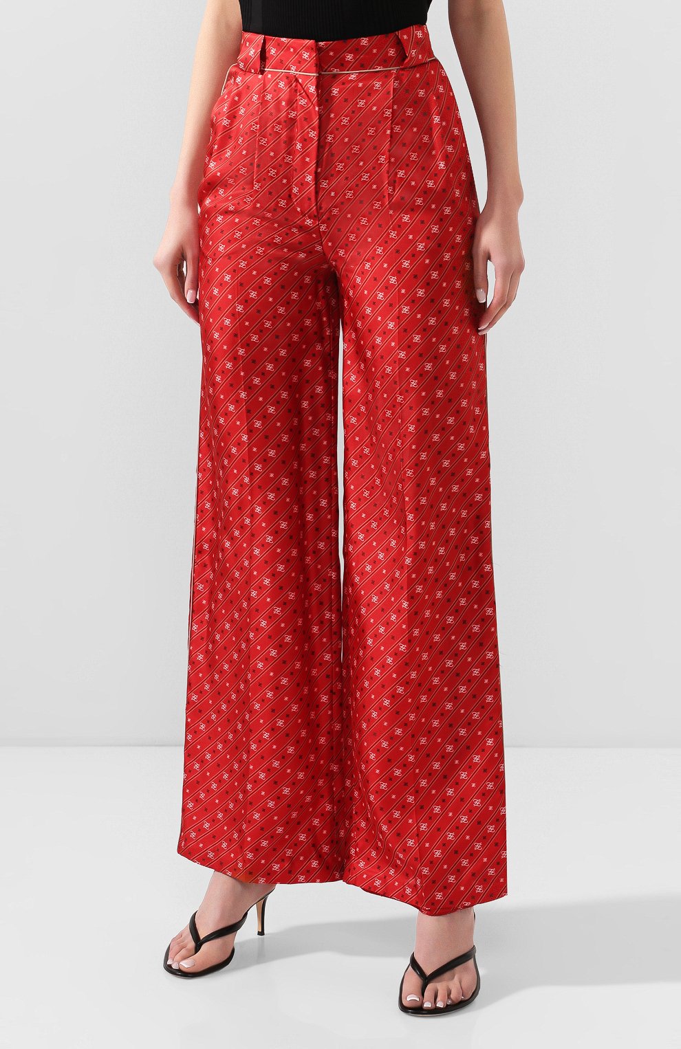 Шелковые брюки FENDI, арт. FR6240 A9DR, фото 3