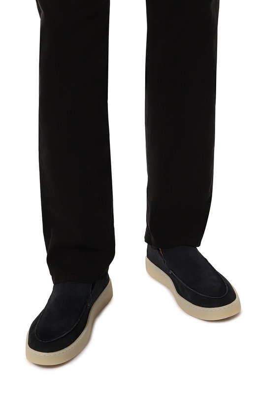 Замшевые лоферы St. Barth Andrea Ventura Firenze Синий, фото 3