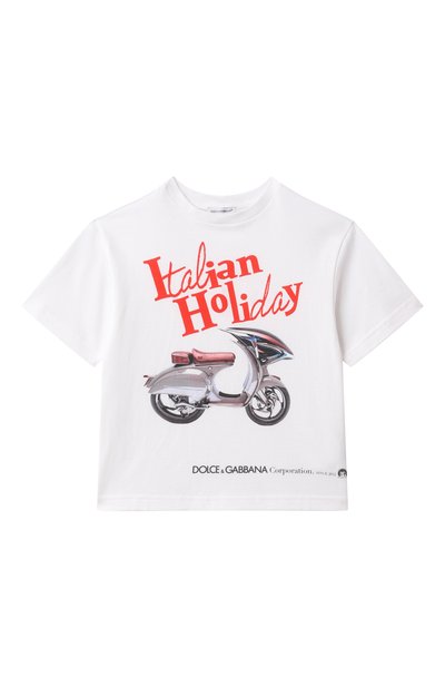 Хлопковая футболка DOLCE & GABBANA, арт. L4JTHV/G7050/8-14