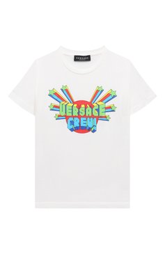Хлопковая футболка VERSACE, арт. 1000239/1A08372/4A-6A, фото 1