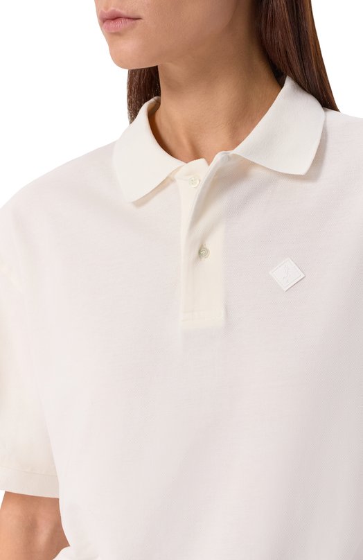 Хлопковое поло Haikure HEW54142TP003PX/LACY Белый  HEW54142TP003PX/LACY Фото 5