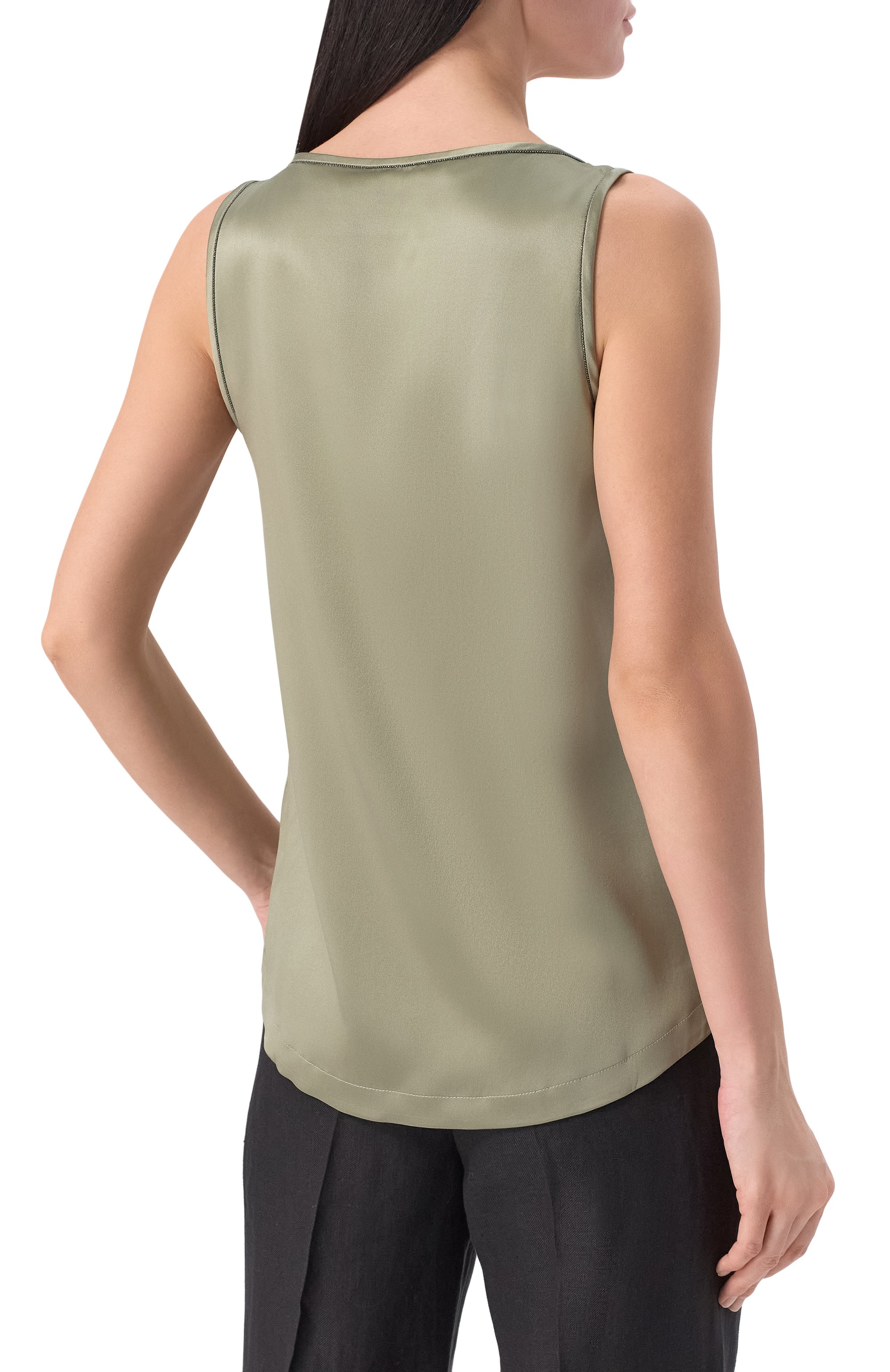 Атласный топ BRUNELLO CUCINELLI, арт. M0C59DE330, фото 4