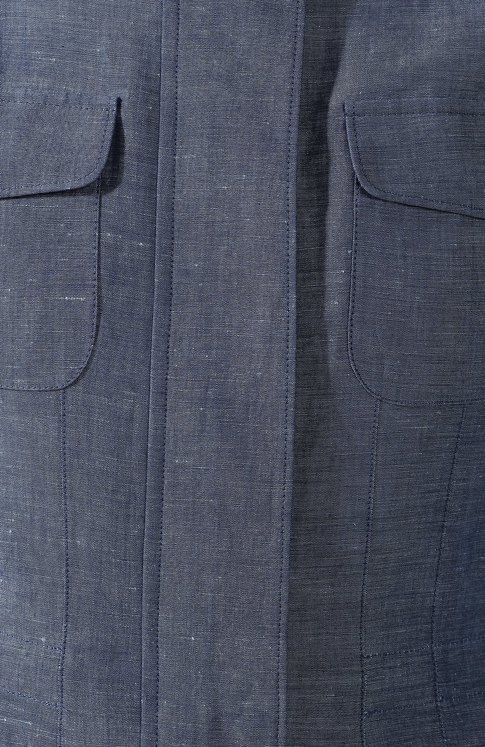 Жакет из смеси льна и хлопка LORO PIANA синего цвета по цене 199500 руб., арт. FAI5977, фото 5 Жакет из смеси льна и хлопка LORO PIANA, арт. FAI5977, фото 5