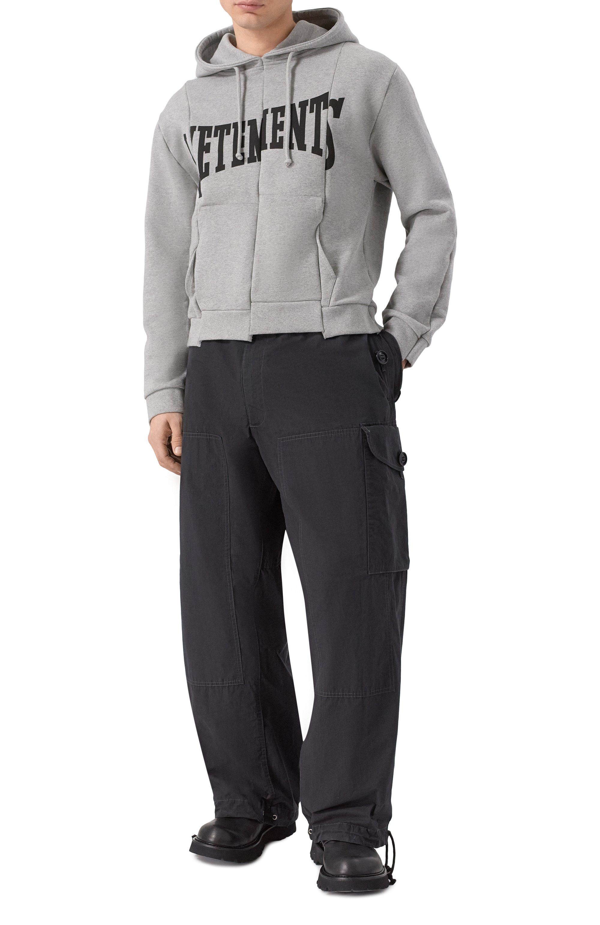 Хлопковое худи VETEMENTS, арт. WE76HD506G/1302 M0LLET0N, фото 2