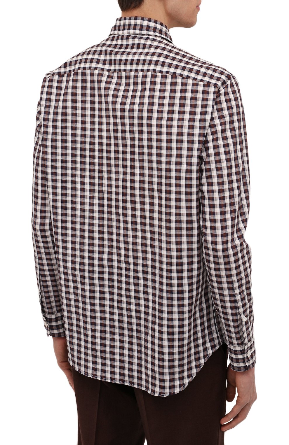 Рубашка из хлопка и льна BRIONI, арт. SCEE0L/P0006, фото 4