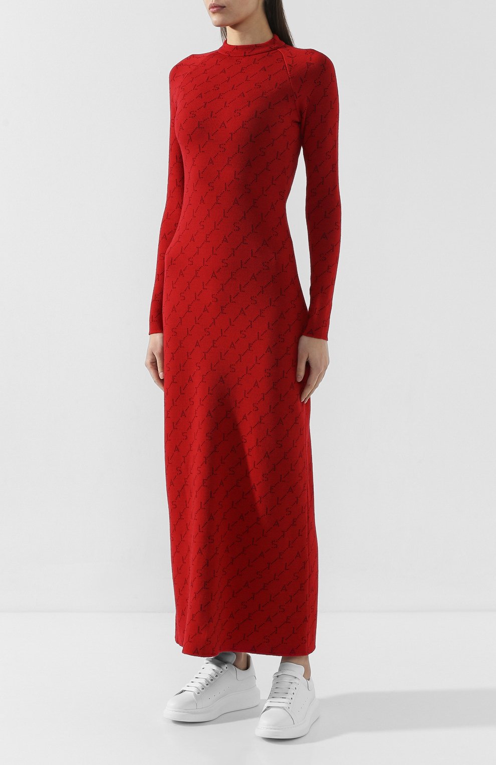 Шерстяное платье STELLA MCCARTNEY красного цвета по цене 109500 руб., арт. 574751/S2093, фото 3 Шерстяное платье STELLA MCCARTNEY, арт. 574751/S2093, фото 3