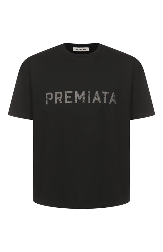 Хлопковая футболка Premiata PA1031/JERSEY Чёрный PA1031/JERSEY