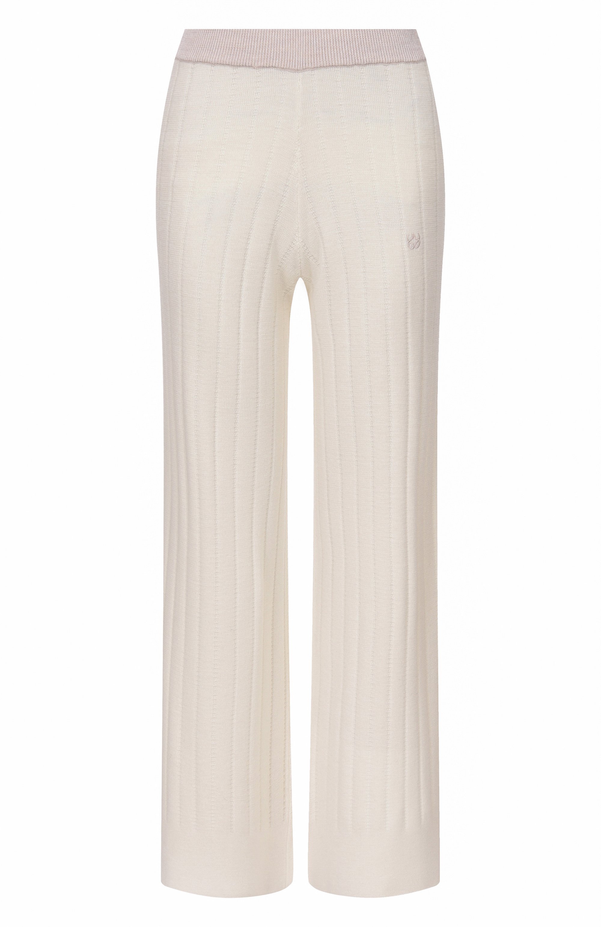 Шерстяные брюки YUZEFI, арт. R0WAN-TUCK STITCH TR0USERS/KNIT, фото 1