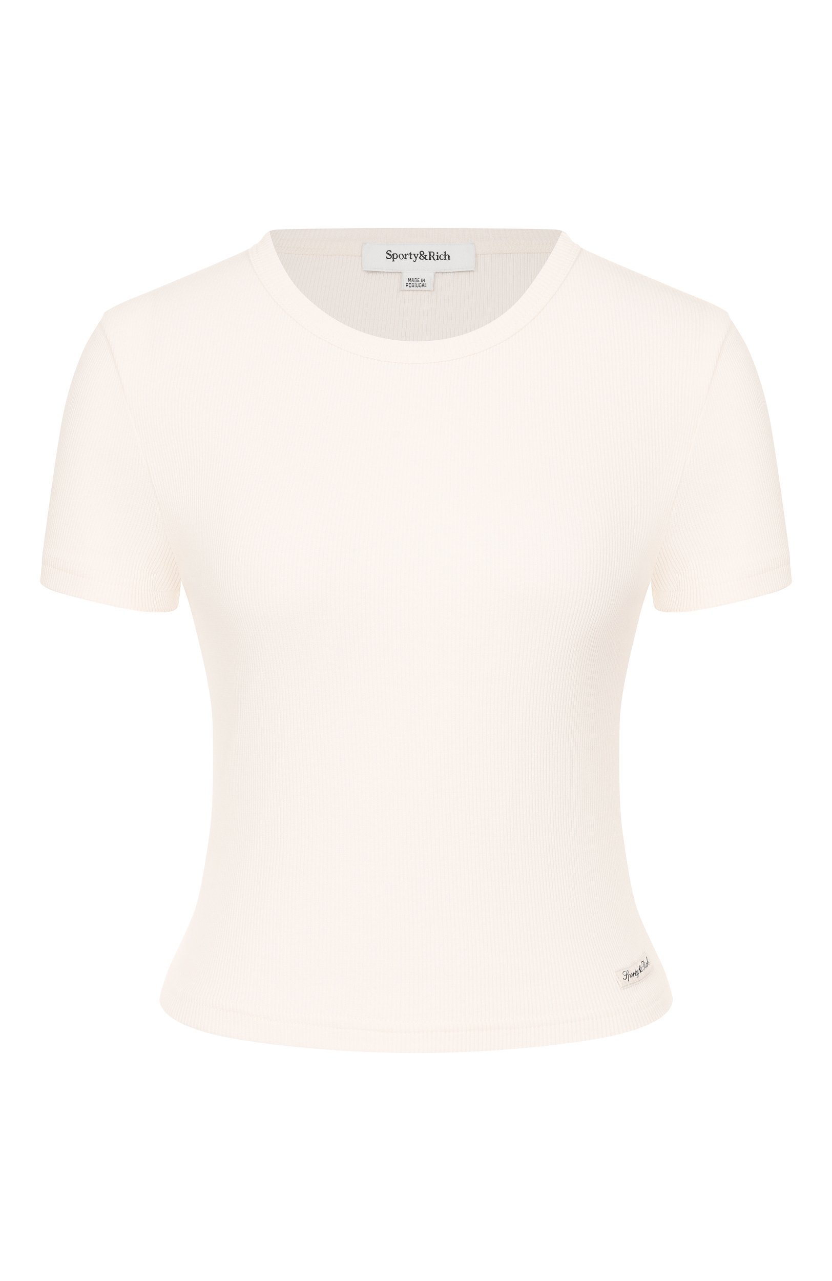 Хлопковая футболка SPORTY AND RICH, арт. T011374326WH37, фото 1