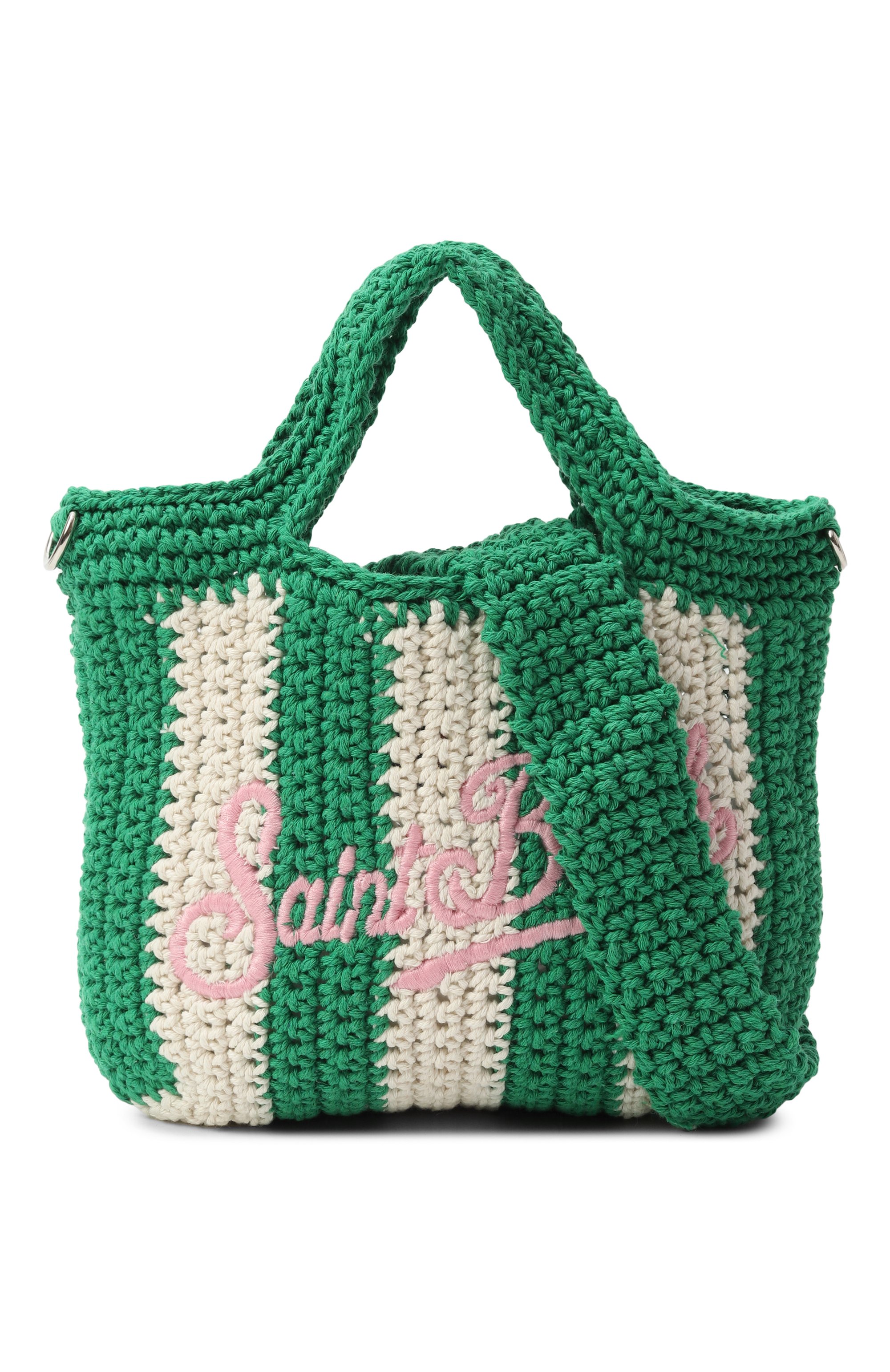 Сумка MC2 SAINT BARTH зеленого цвета по цене 13450 руб., арт. CR0CHET BAG MINI/00193H, фото 4 Сумка MC2 SAINT BARTH, арт. CR0CHET BAG MINI/00193H, фото 4