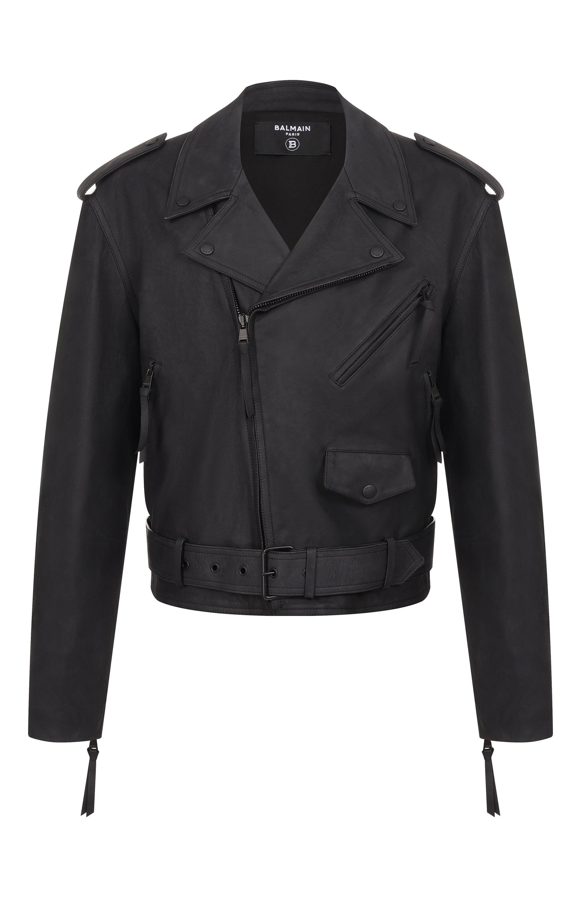 Кожаная куртка BALMAIN, арт. GH1TD580/LE11, фото 1
