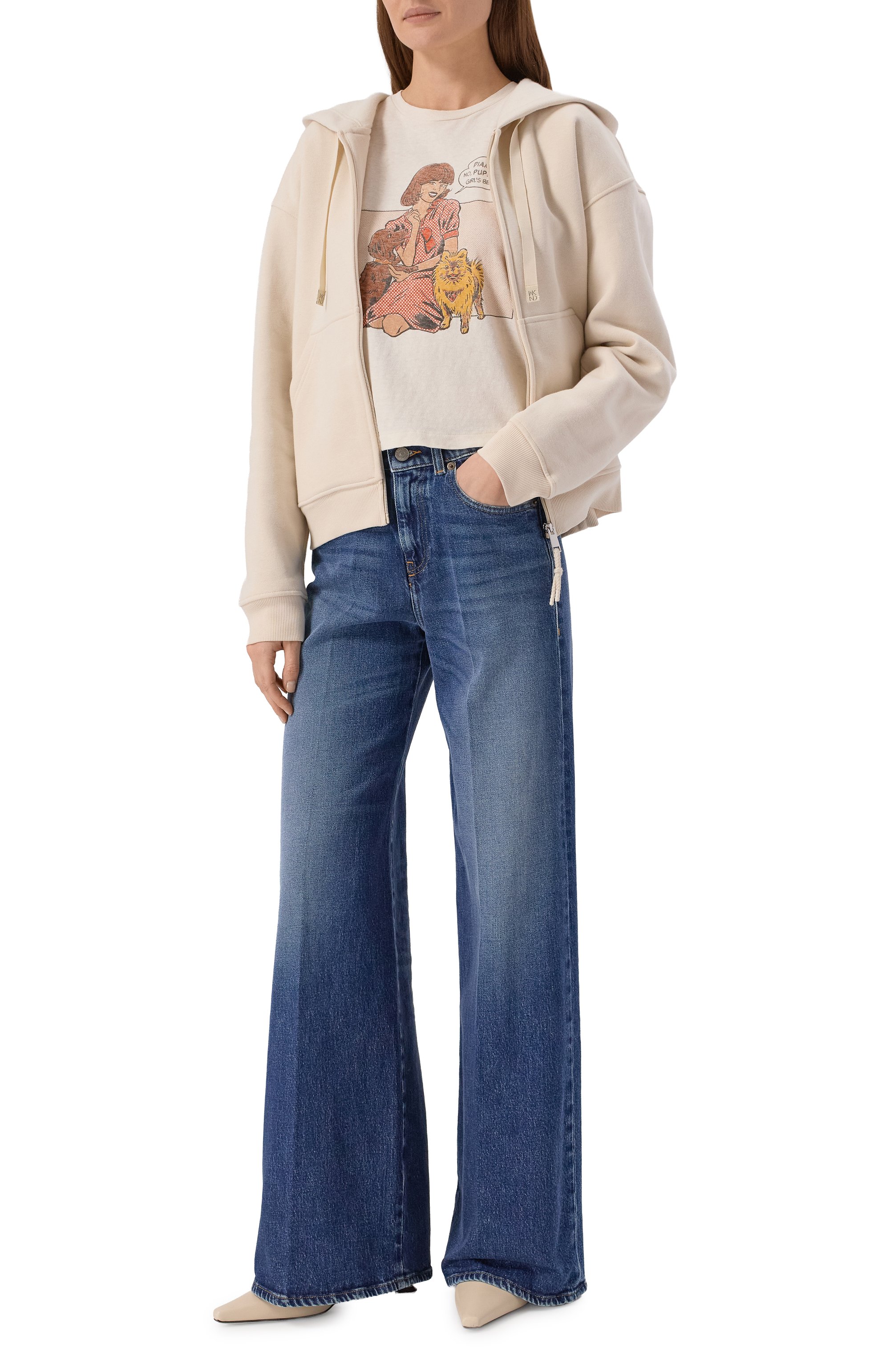 Хлопковая футболка RE/DONE, арт. 024-02WBXT004, фото 2