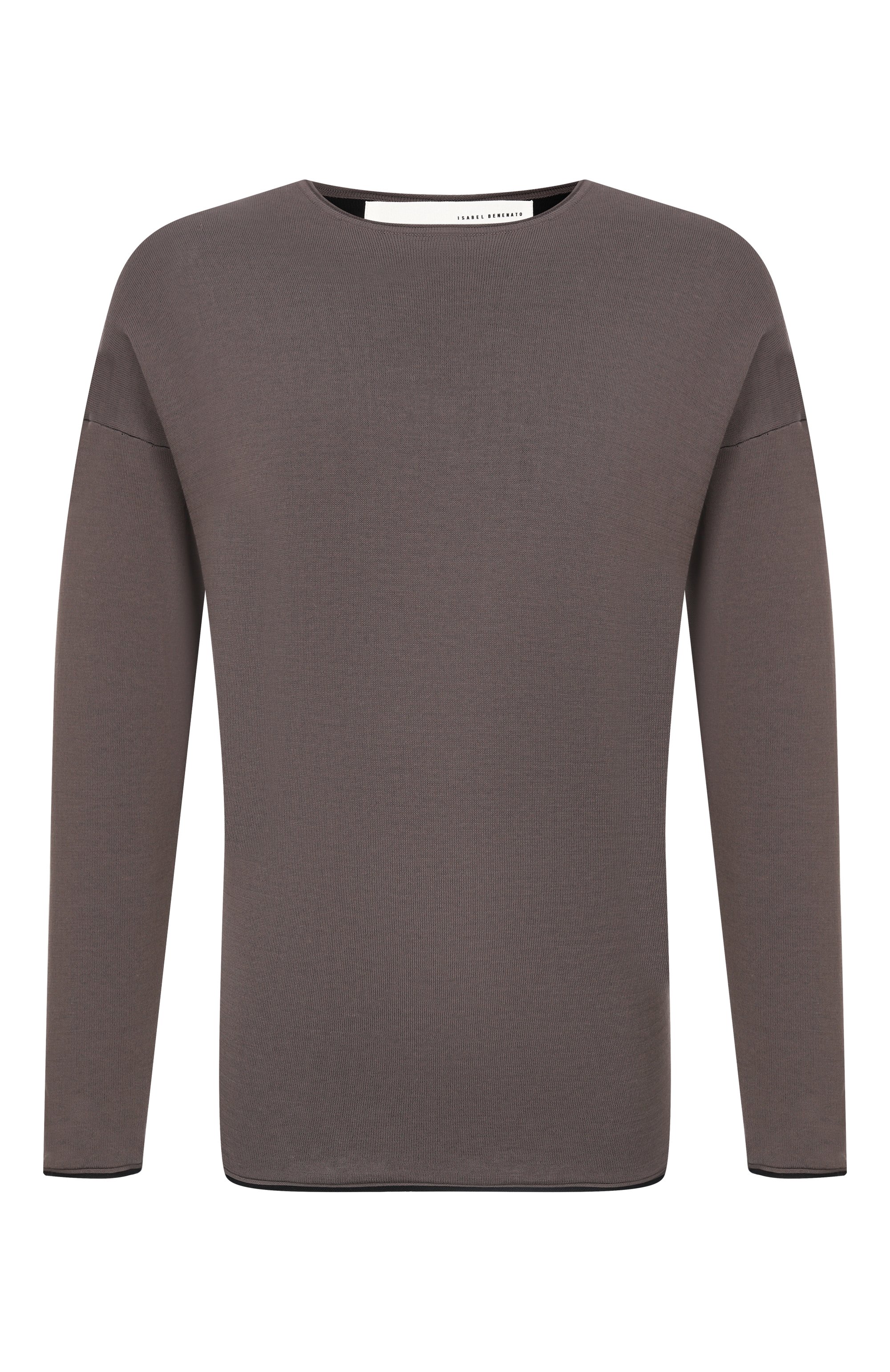 Хлопковый джемпер ISABEL BENENATO темно-серого цвета по цене 58450 руб., арт. UK630S26, фото 1 Хлопковый джемпер ISABEL BENENATO, арт. UK630S26, фото 1