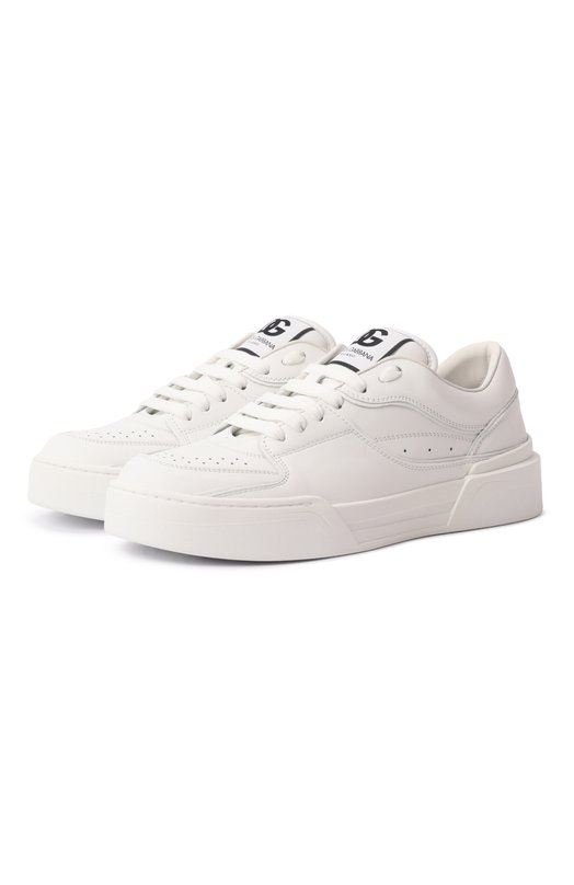 Кожаные кеды New Roma Dolce & Gabbana CS2036/A1065 Белый CS2036/A1065