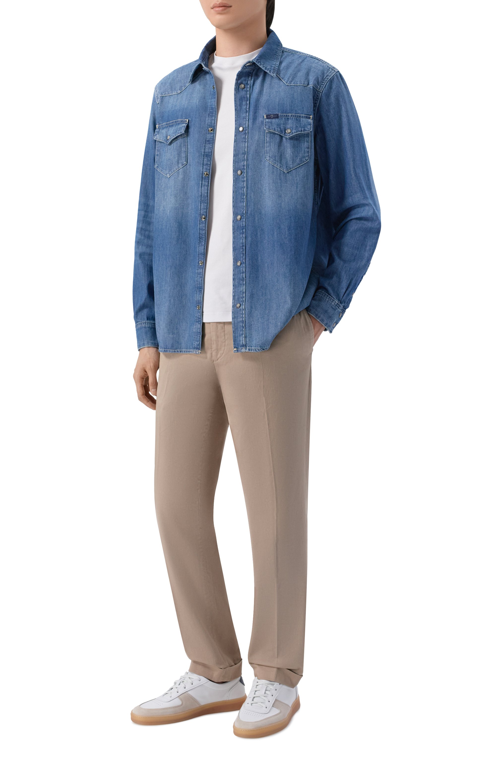 Джинсовая рубашка 7 FOR ALL MANKIND, арт. 7T840G51-29W, фото 2