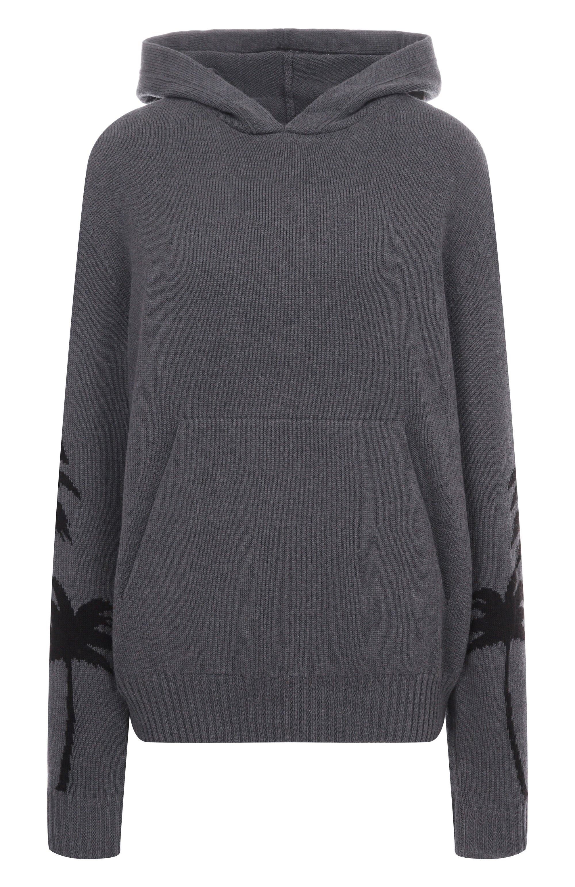 Худи из хлопка и шерсти PALM ANGELS, арт. PWHU018F25KNI001, фото 1