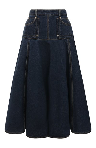 Женская джинсовая юбка ALEXANDER MCQUEEN, арт. 663491/QMABD