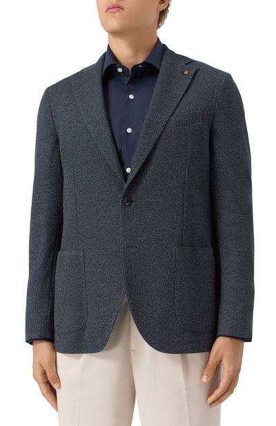 Пиджак из хлопка и шерсти SARTORIA LATORRE, арт. JD74/JI082, фото 4