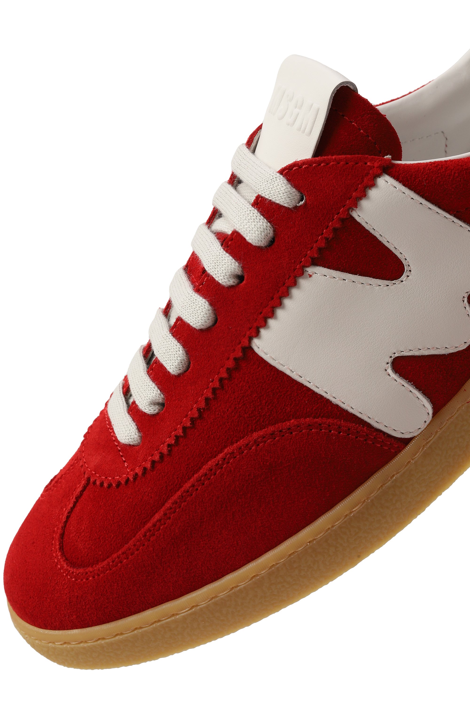 Замшевые кеды MSGM красного цвета по цене 28100 руб., арт. 3841MDS021/522, фото 7 Замшевые кеды MSGM, арт. 3841MDS021/522, фото 7