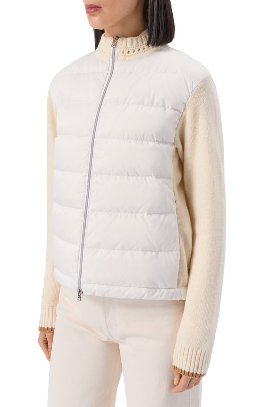 Комбинированный кардиган Herno MP000152D/70100 Кремовый  MP000152D/70100 Фото 3