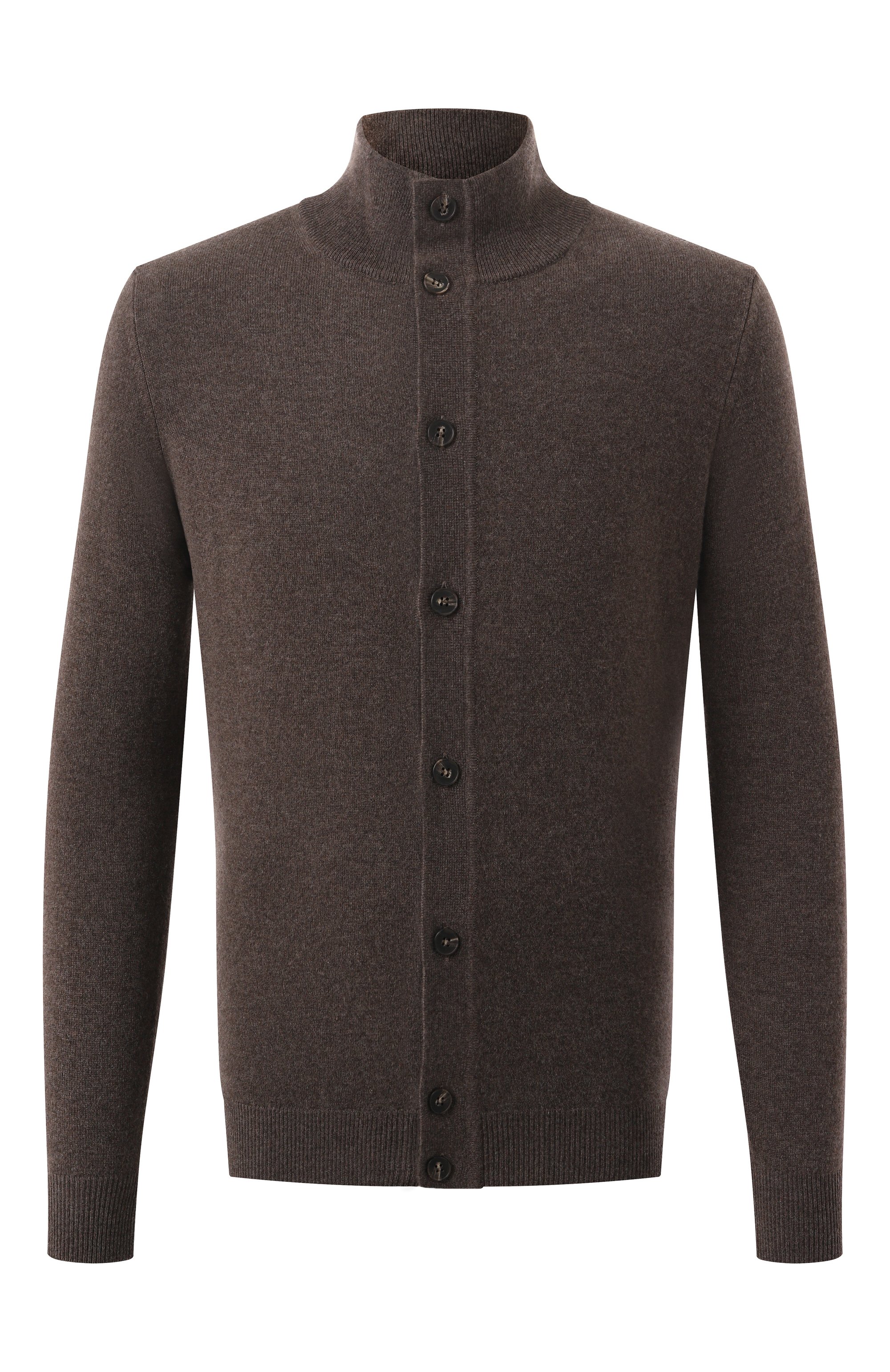 Кашемировый кардиган KANGRA темно-коричневого цвета по цене 77950 руб., арт. 9041 56, фото 1 Кашемировый кардиган KANGRA, арт. 9041 56, фото 1