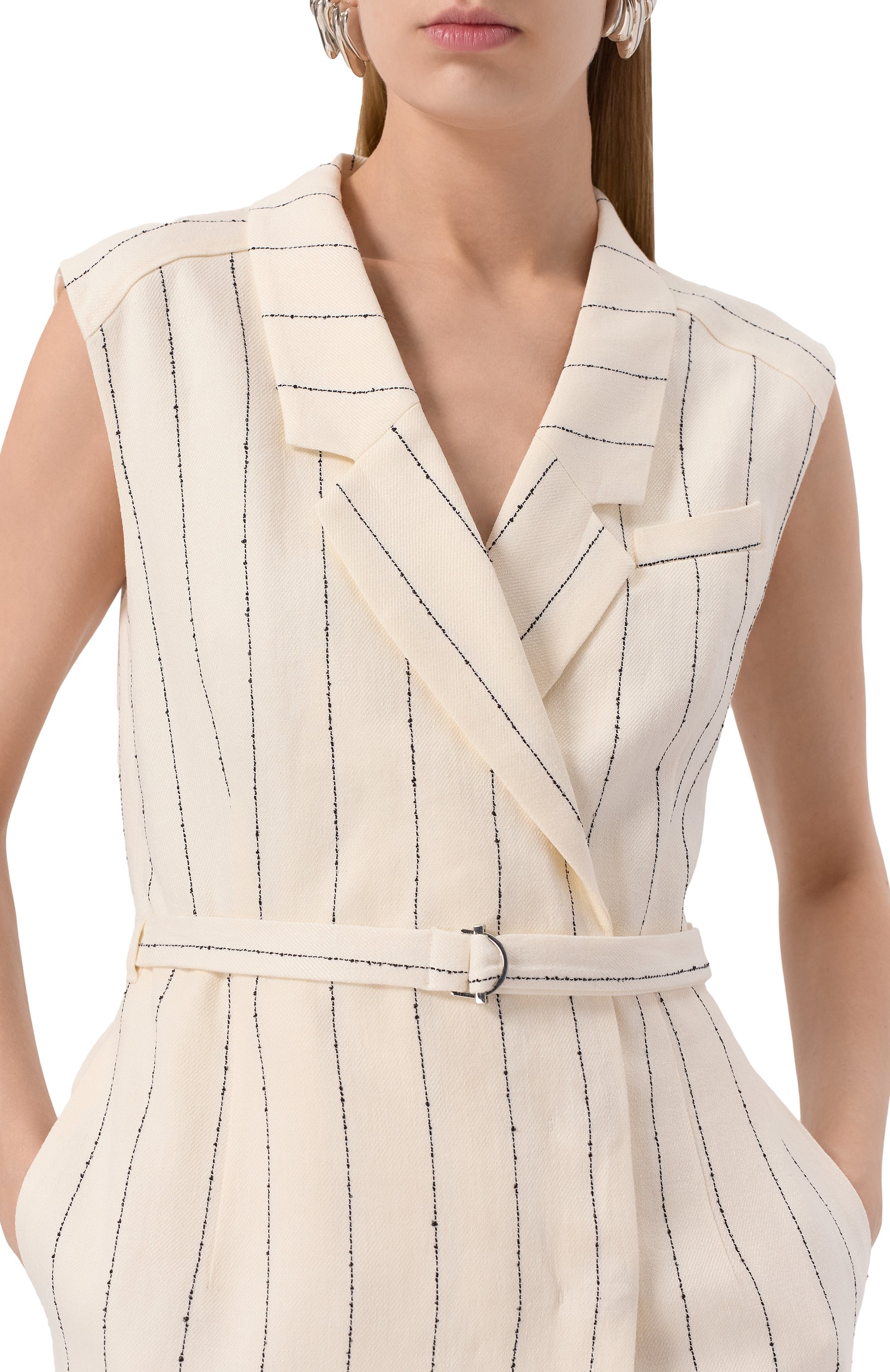 Платье из льна и вискозы BOSS, арт. 50540617, фото 5