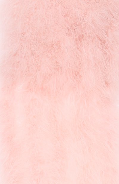 Шарф с отделкой перьями VALENTINO светло-розового цвета по цене 329500 руб., арт. 9W2EN00F/IDP, фото 3 Шарф с отделкой перьями VALENTINO, арт. 9W2EN00F/IDP, фото 3