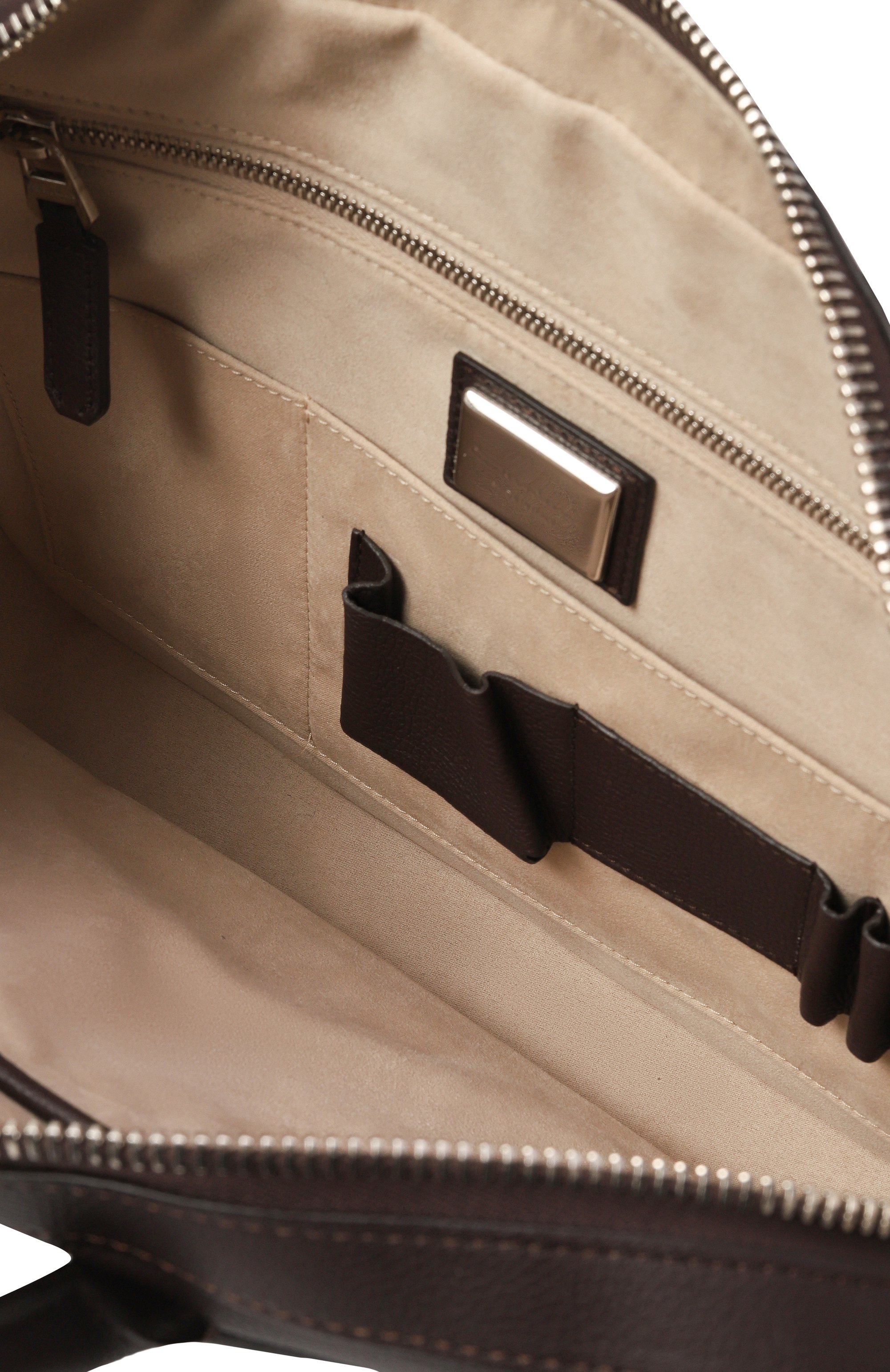 Портфель SANTONI темно-коричневого цвета по цене 165500 руб., арт. UIBGA2432EN-A0P2, фото 5 Портфель SANTONI, арт. UIBGA2432EN-A0P2, фото 5