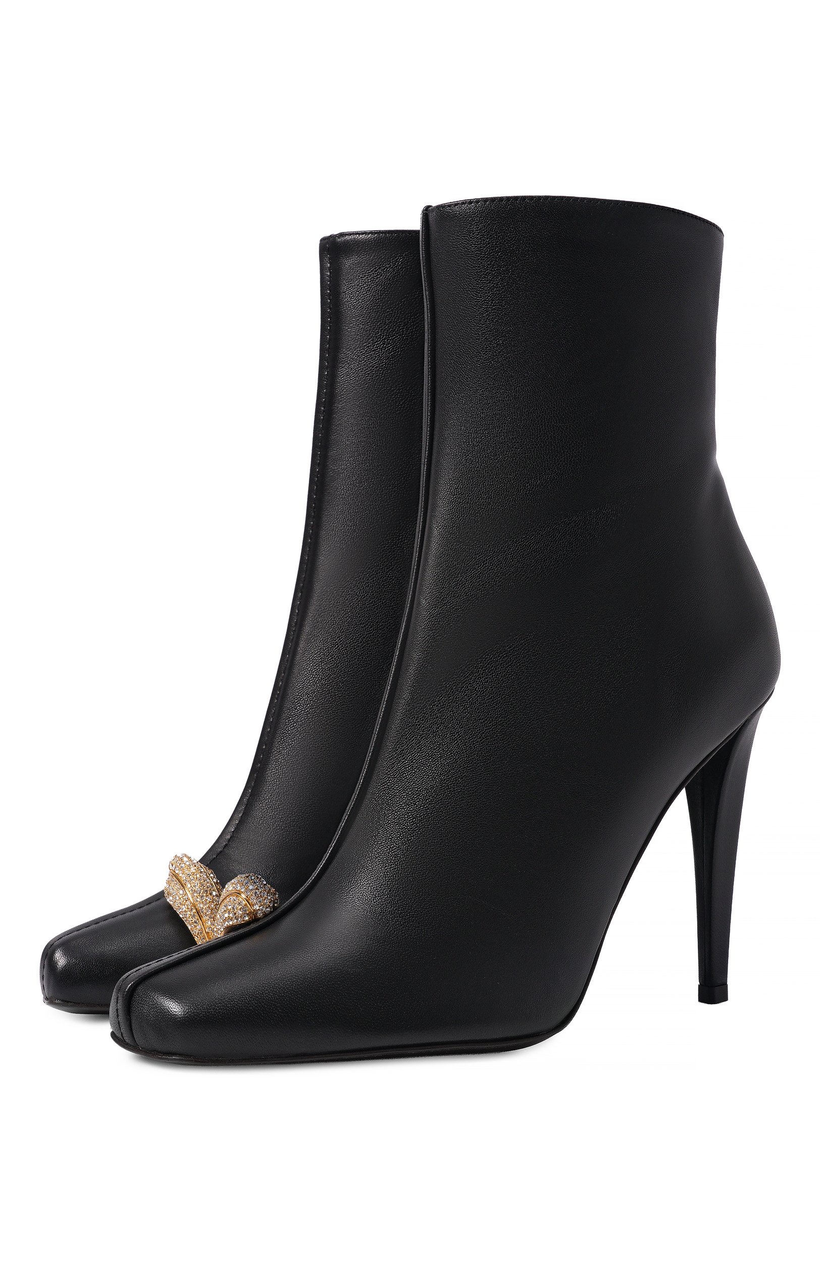 Кожаные ботильоны enigme 105 GIUSEPPE ZANOTTI DESIGN черного цвета по цене 174000 руб., арт. I670016, фото 1 Кожаные ботильоны enigme 105 GIUSEPPE ZANOTTI DESIGN, арт. I670016, фото 1