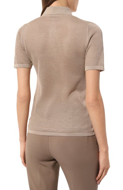 Шелковое поло KITON, арт. D55714DES, фото 4