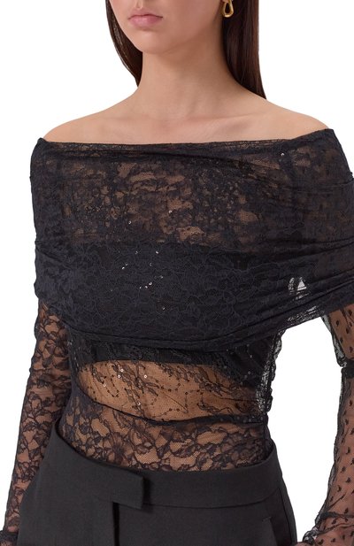 Боди с отделкой пайетками PINKO, арт. 105596/A2T5, фото 5