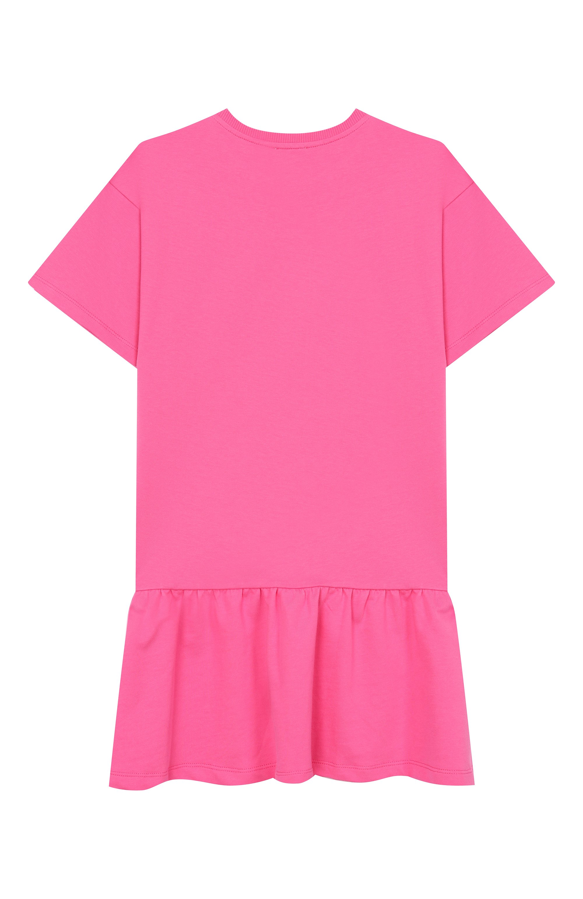 Хлопковое платье MOSCHINO фуксия цвета по цене 11750 руб., арт. HDV0HL/LCA19, фото 2 Хлопковое платье MOSCHINO, арт. HDV0HL/LCA19, фото 2