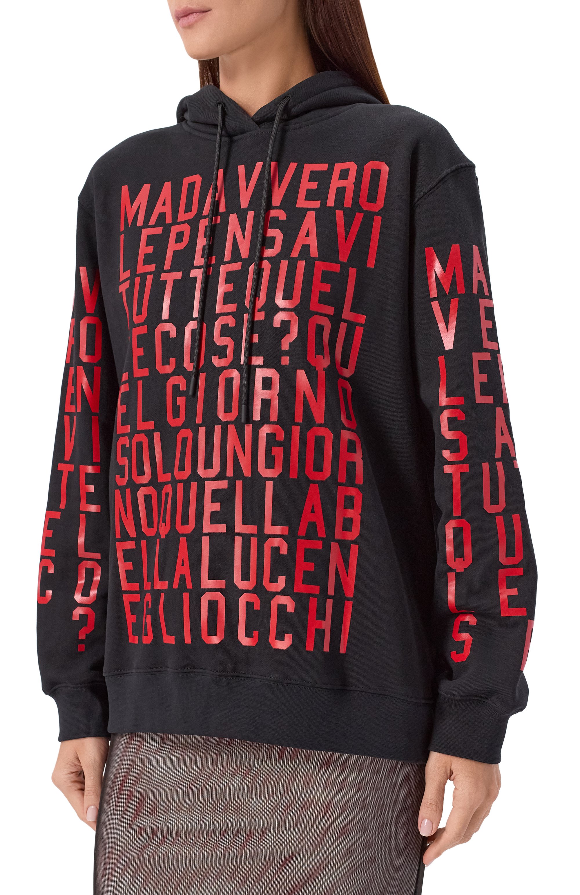 Хлопковое худи MSGM, арт. 3942MDM108N/257999, фото 3