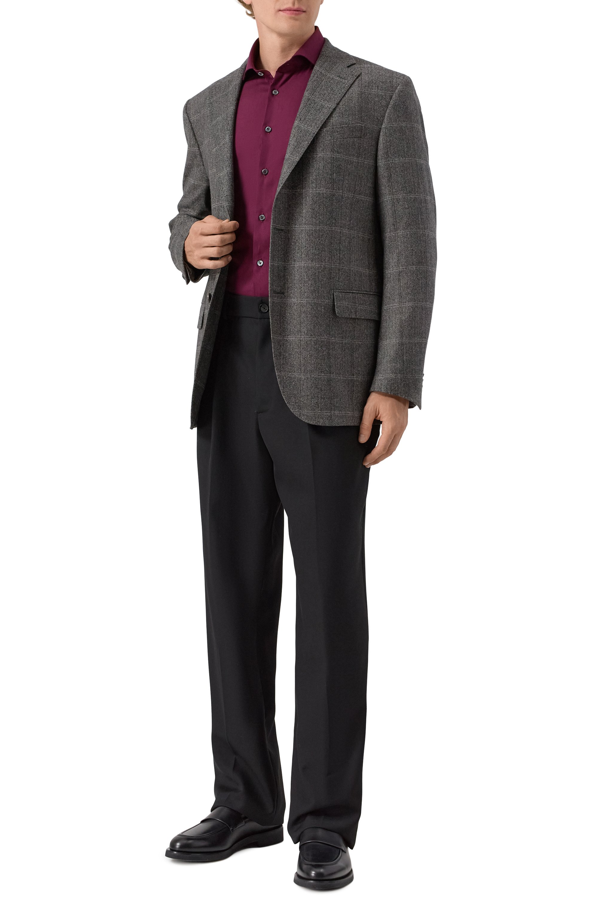 Сорочка из хлопка и вискозы CORNELIANI, арт. 26P002-2611300, фото 2