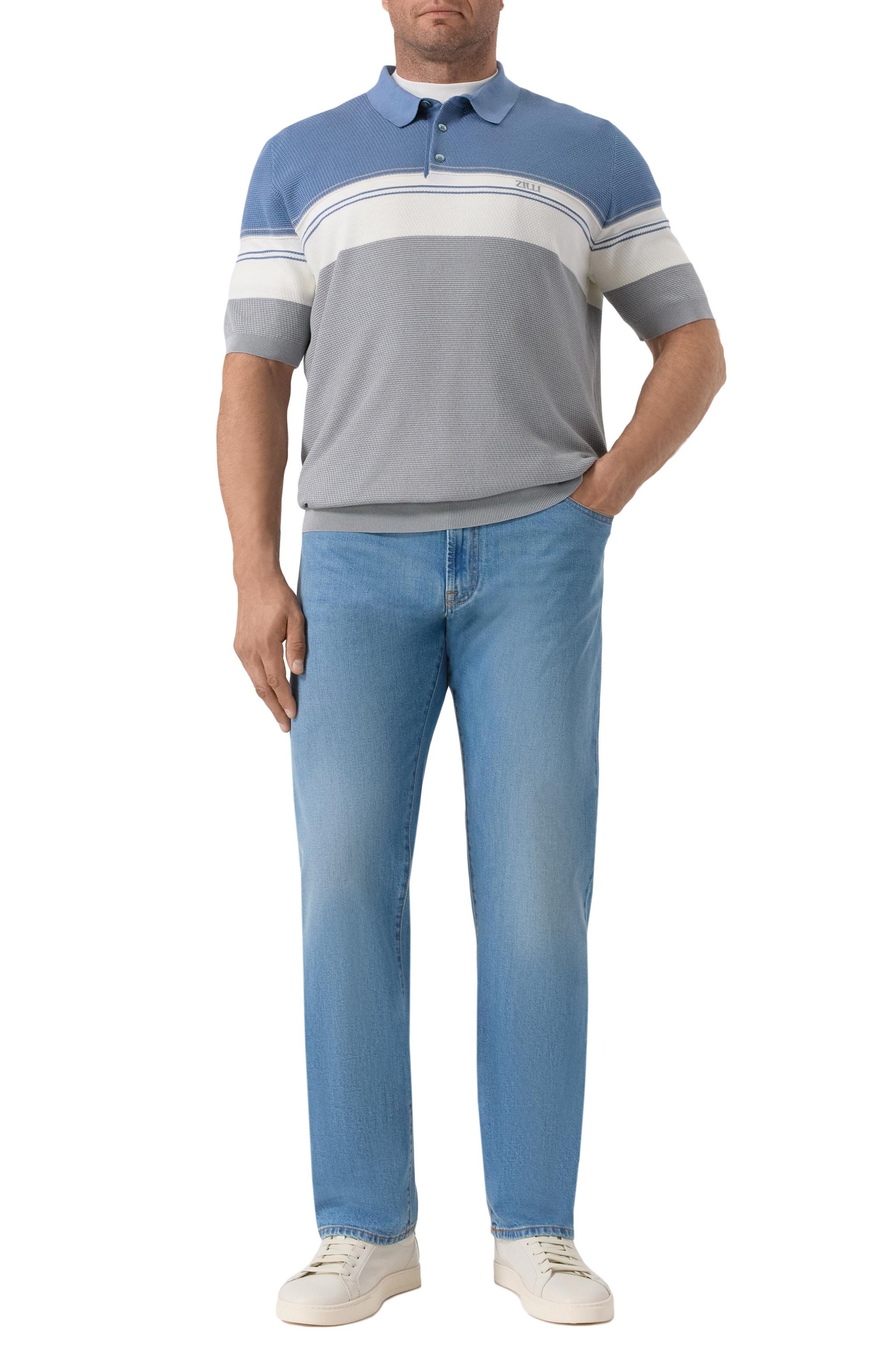 Поло из хлопка и шелка ZILLI, арт. KBP002M0142VTHL00/68, фото 2