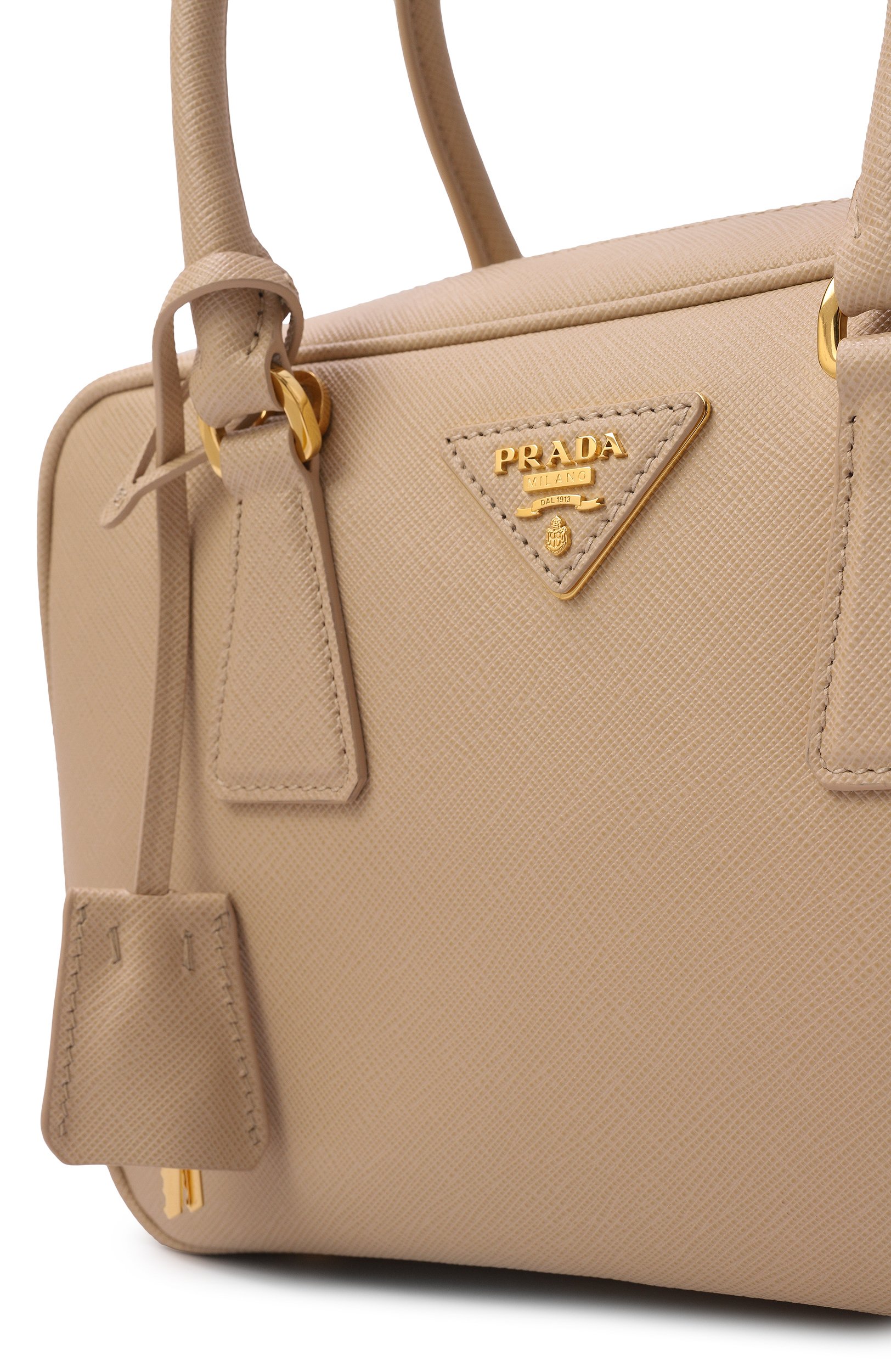 Сумка PRADA светло-бежевого цвета по цене 431000 руб., арт. 1BB113/NZV, фото 6 Сумка PRADA, арт. 1BB113/NZV, фото 6