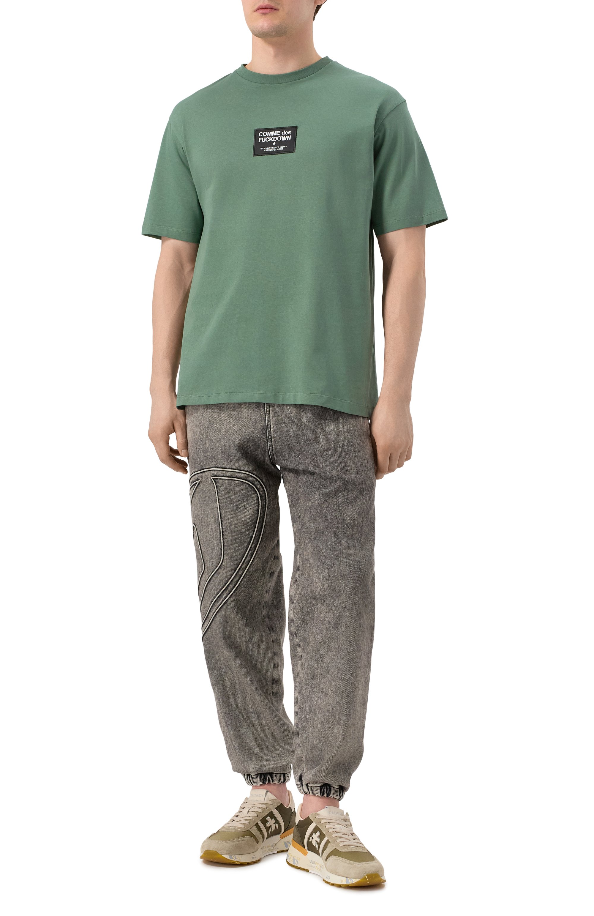Хлопковая футболка COMME DES FUCKDOWN, арт. CFABM01526, фото 2