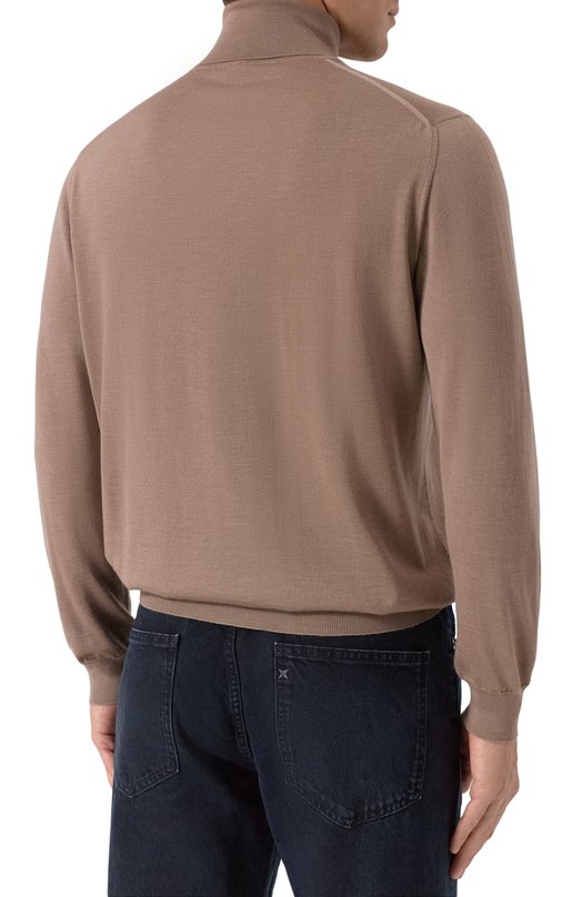 Водолазка из кашемира и шелка Kiton UMKXX04S1889 Бежевый  UMKXX04S1889 Фото 4