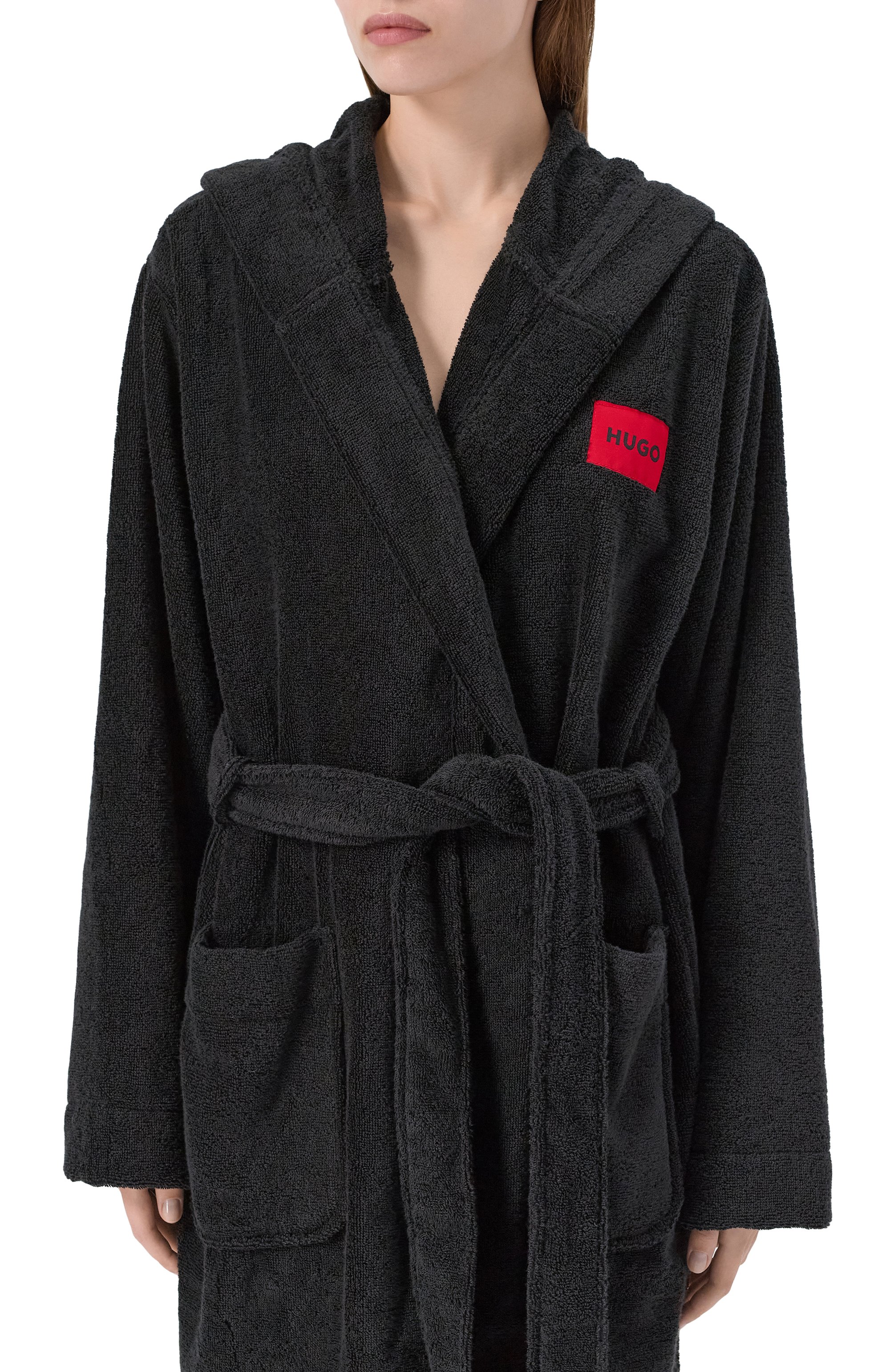 Хлопковый халат HUGO, арт. 50502744, фото 4