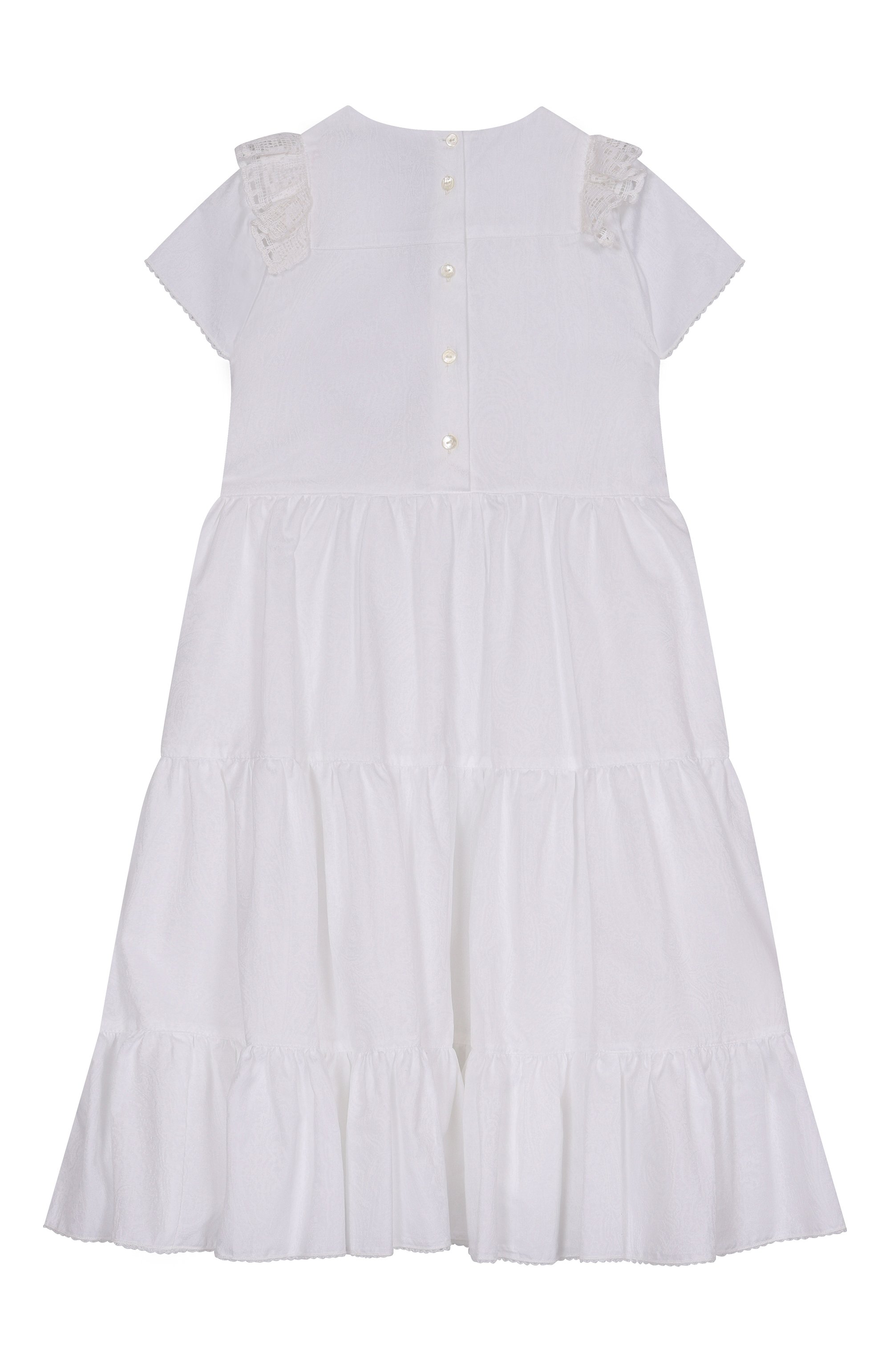 Хлопковое платье ETRO белого цвета по цене 43800 руб., арт. GW1A31, фото 2 Хлопковое платье ETRO, арт. GW1A31, фото 2