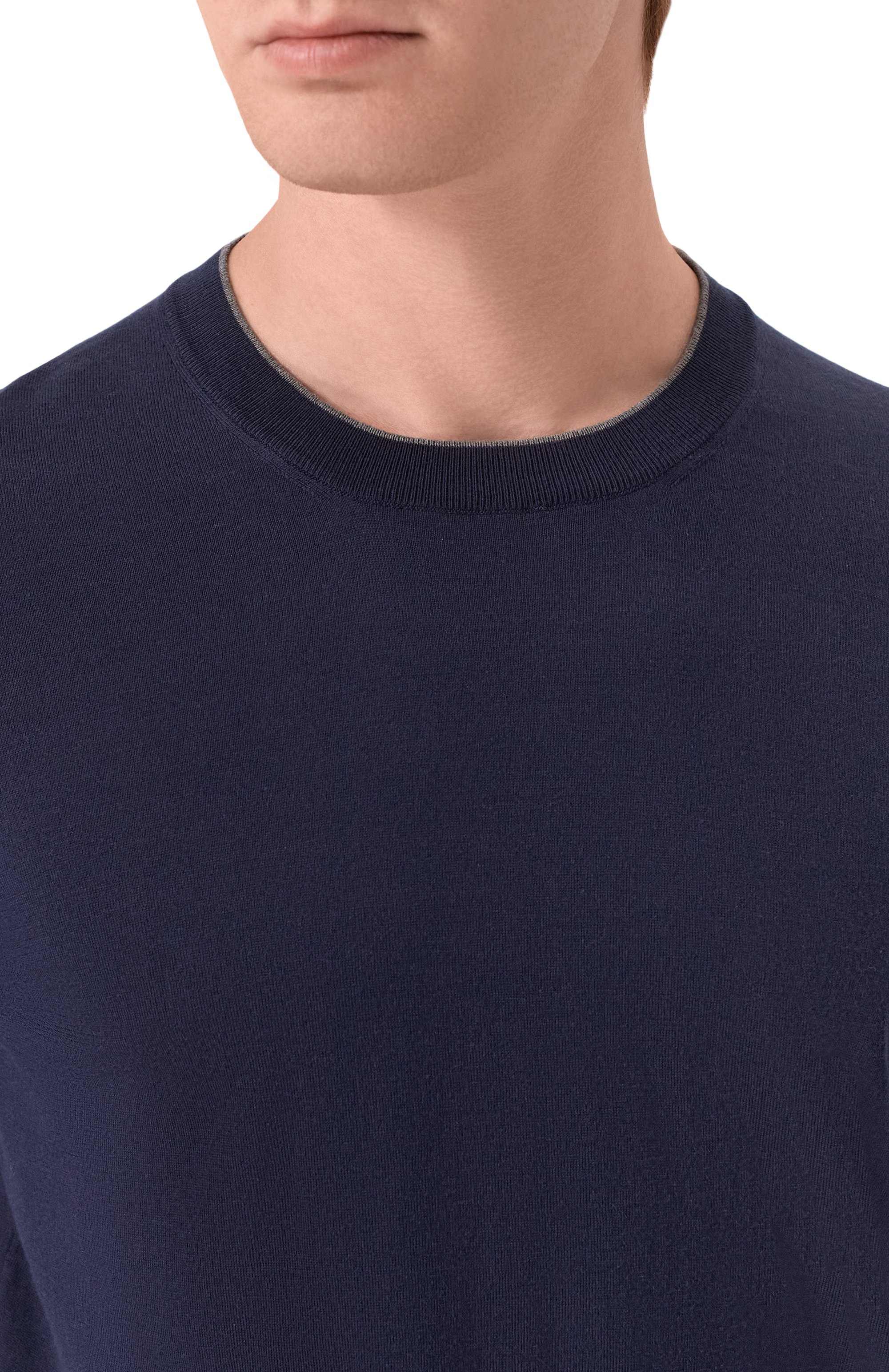 Хлопковый джемпер BRUNELLO CUCINELLI, арт. M29805200, фото 5