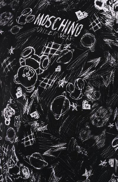 Хлопковая футболка MOSCHINO черного цвета по цене 10550 руб., арт. A0708/4412, фото 5 Хлопковая футболка MOSCHINO, арт. A0708/4412, фото 5