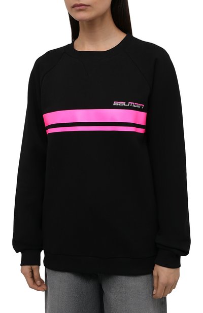 Хлопковый свитшот balmain x rossignol BALMAIN, арт. WF2JQ000/B099, фото 3