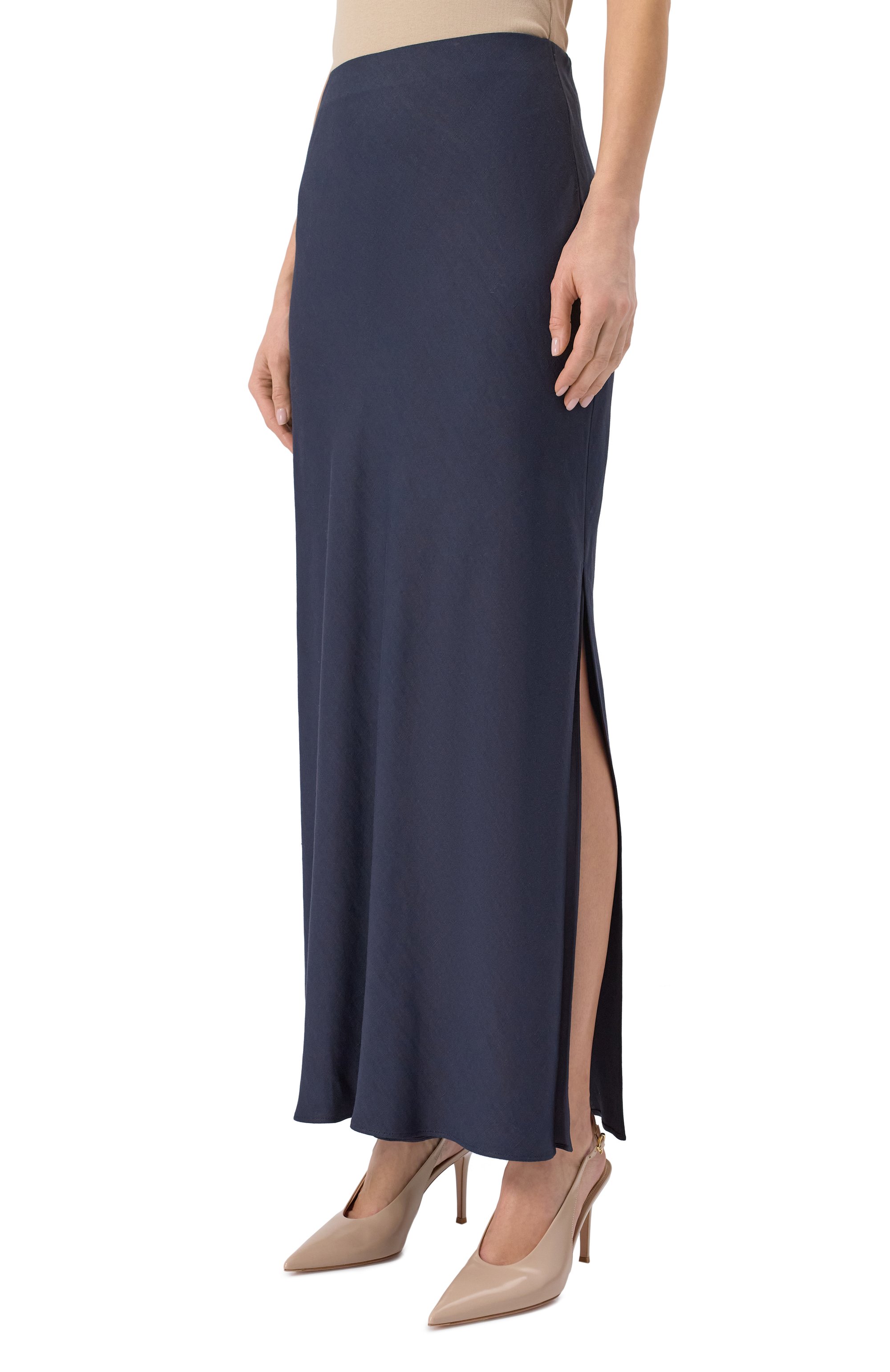 Юбка из вискозы и льна BRUNELLO CUCINELLI, арт. MH126G3396, фото 3