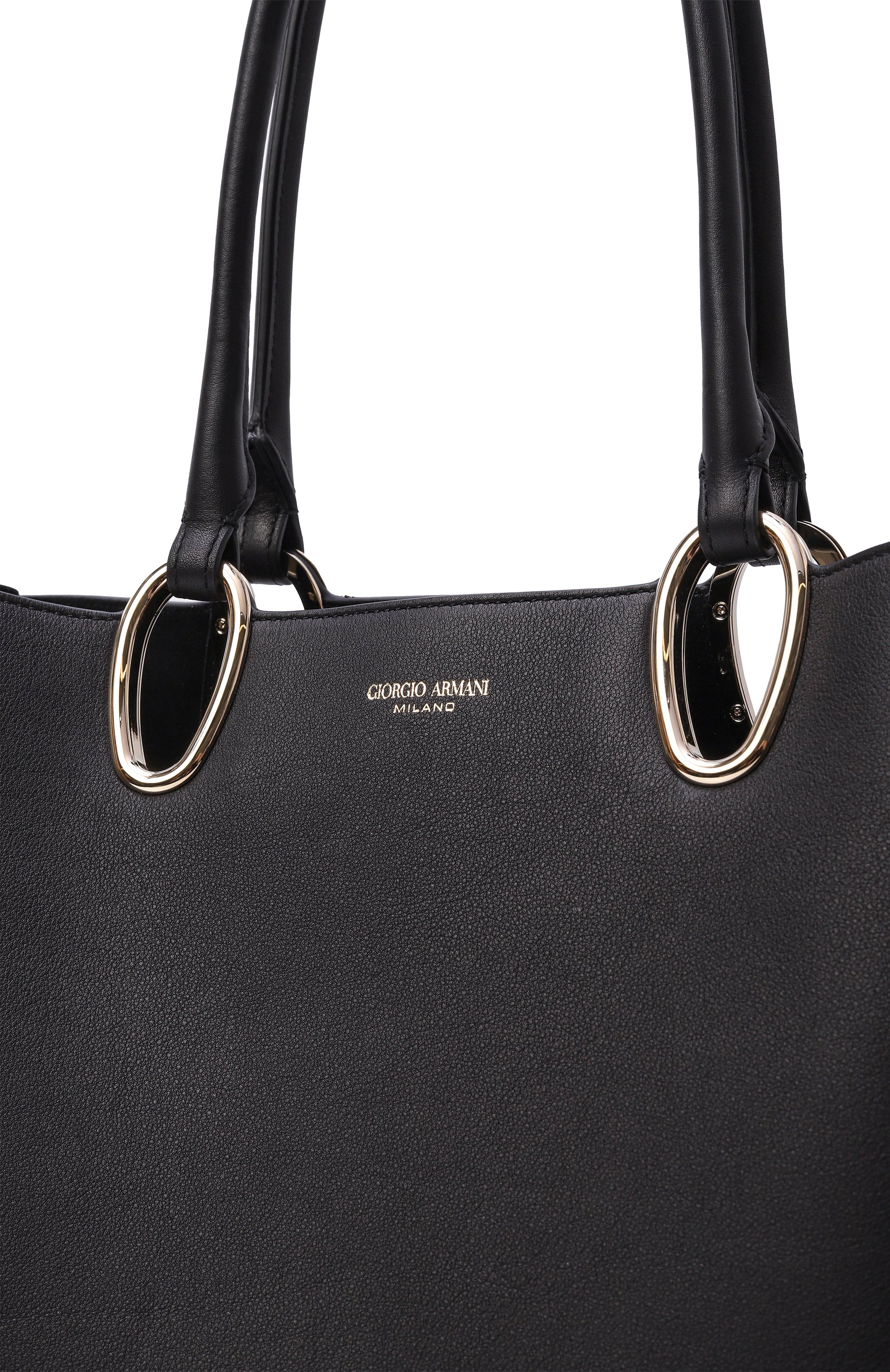 Сумка-тоут GIORGIO ARMANI черного цвета по цене 458000 руб., арт. GW001717/AF20989, фото 3 Сумка-тоут GIORGIO ARMANI, арт. GW001717/AF20989, фото 3