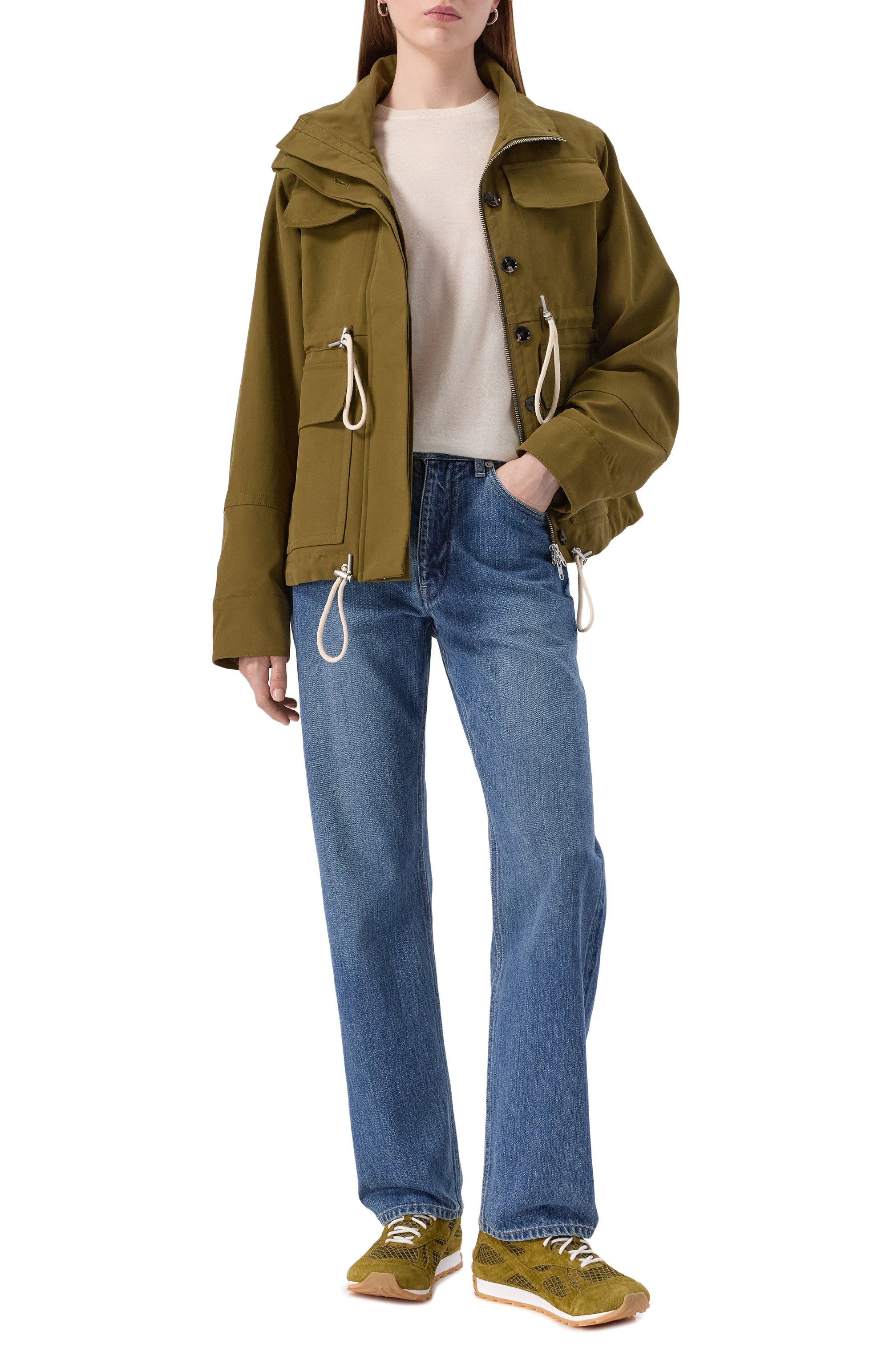 Замшевые кроссовки orbit BOTTEGA VENETA хаки цвета по цене 99500 руб., арт. 797306 V4JE1, фото 3 Замшевые кроссовки orbit BOTTEGA VENETA, арт. 797306 V4JE1, фото 3